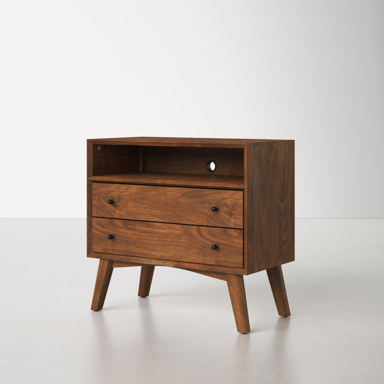 AllModern Williams 2 Drawer Nightstand & Reviews Wayfair